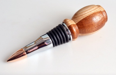 Bullet Style Chrome/Copper Bottle Stopper Kit